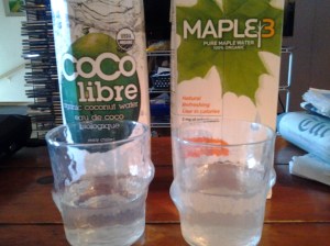 maple water vs. coconut water