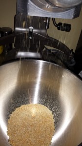 Milling the soybeans